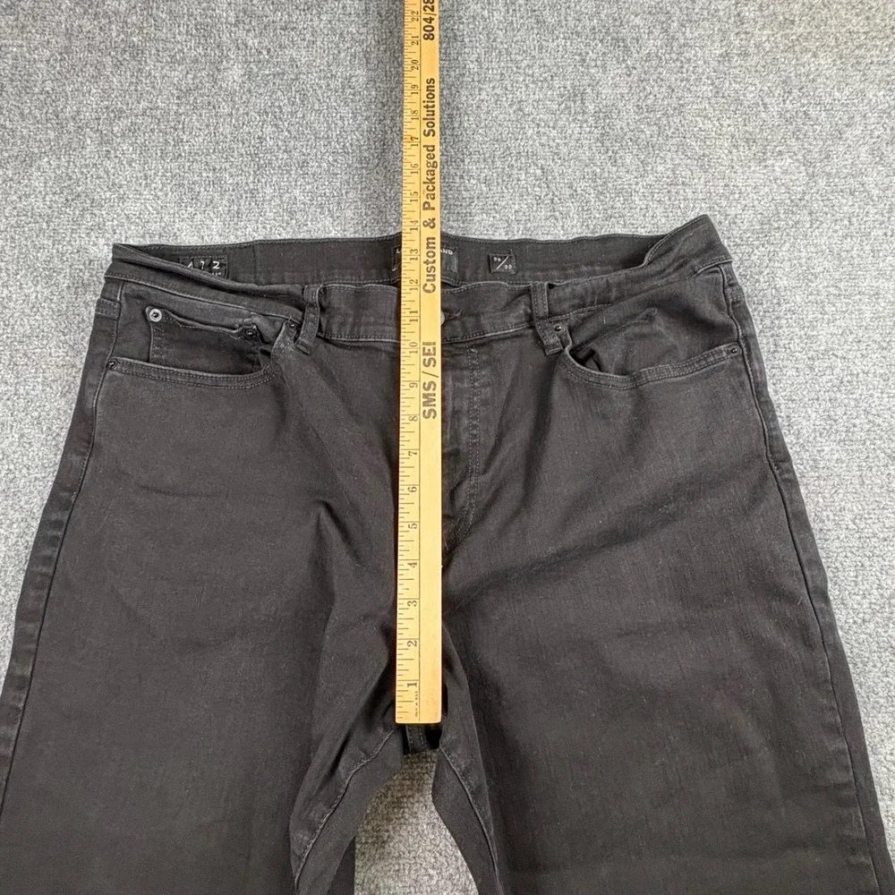 Lucky Brand 412 Athletic Slim Jeans Men 38x29 Black Modern Streetwear Minimalist